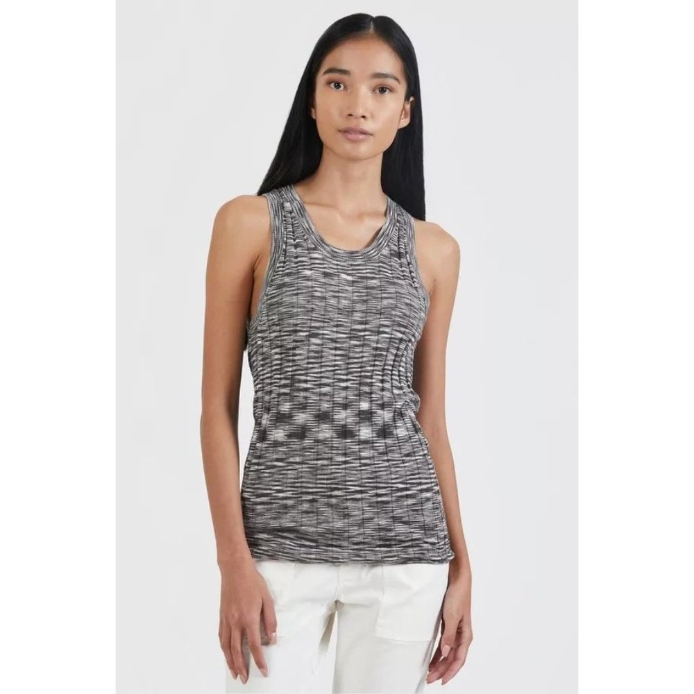 ATM ANTHONY THOMAS MELILLO Space-Dyed Ribbed Silk and Cotton-Blend Tank - NWT